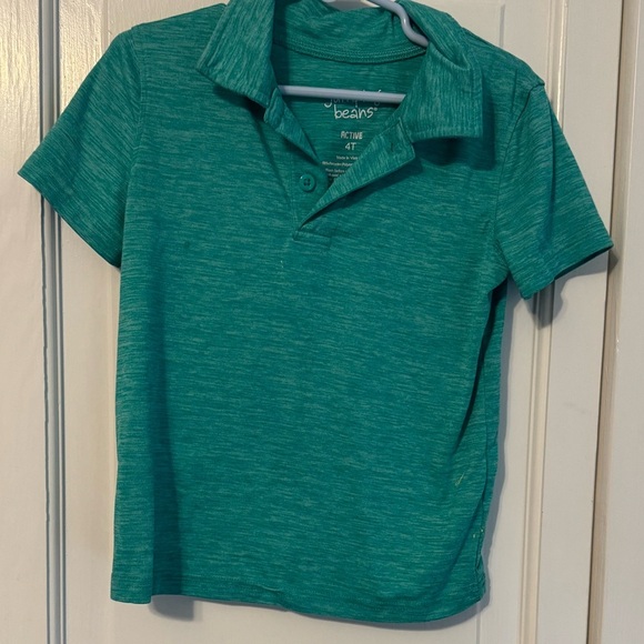 Jumping Beans 4T Green Polo great for school pics and every day comfort.Like New - Picture 1 of 4